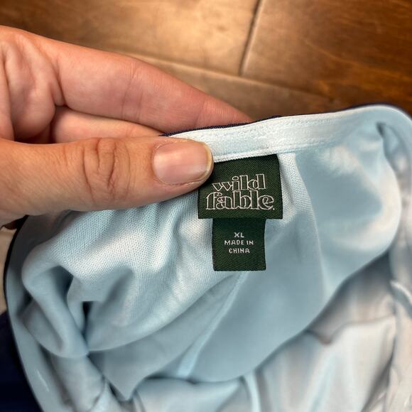 NWT Wild Fable Mesh Strapless Tube Midi Bodycon Dress Blue Women's Size XL - Picture 6 of 8